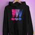 Bisexual Pride Exclamation Points Hoodie - Black